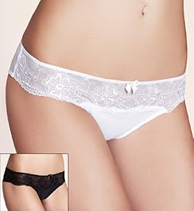 2 Pack - Limited Collection Floral Embroidered Bikini Knickers