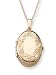 14k Gold Filled Engraved Oval 4-Picture Locket, 18"