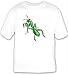 Apparel : T-shirt with green, insect, mantis, bug, praying