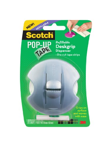 Scotch Pop-Up Tape Refillable Deskgrip Dispenser and Refill (98-GS)