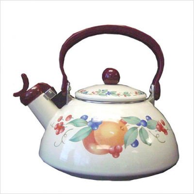 Impressions Abundance Whistling Tea Kettle 2.2 Quarts with Optional Accessories