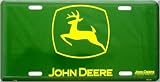 John Deere License Plate Green Background with traditional Yellow Logo Size: 6 x 12'