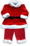 Red Velour Two Piece Santa Costume