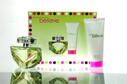 Britney Believe 100ml EDP Spray/100ml Body Souffle GIFT SET by Britney