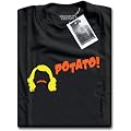 HotScamp Premium Keith Lemon Potato ! Mens Black T-Shirt