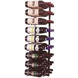 VintageView 27 Bottle Wine Rack (3 Deep - Black