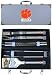 NCAA Clemson Tigers 8pc. BBQ Set w/Case