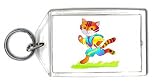 Keychain with health, cat, jogging, fitness