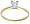 10k Yellow Gold Princess Cut Solitaire Diamond Engagement Ring (1/2 ct, J-K Color, I2-I3 Clarity), Size 7