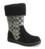 Coach Kally A7172 Signature C Winter Boots, Black White