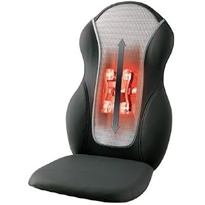 HoMedics Therapist Select Quad-Roller Massaging Cushion with Heat - Black/ Silver