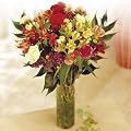 Roses, Alstro & Carnations Assorted bouquet