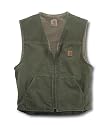Carhartt Men's Sandstone Rugged Vest - Sherpa Lined (Light Olive) - XXL - Tall
