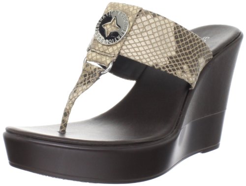 BCBGeneration Women's Quo Wedge Sandal,Neutral,9 M US