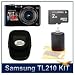 Samsung TL210 DualView 12.2 MP Digital Camera with 5X Optical Zoom and 3-Inch LCD Screen and 1.5-Inch Front Screen (Blue)