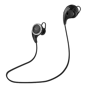 [CNET's PICK] Bluetooth Headphones TaoTronics Wireless Earphones Sport Earbuds Headsets (Bluetooth 4.0, Balanced Audio, Build-in Mic, aptX, CVC 6.0 Noise-Cancelling)-Black