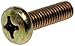 Dorman 784-518D License Plate Fasteners-M6-1 X 20mm Zinc Yellow, 4 Pack