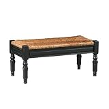 Carolina Cottage 2040-AB Large Devonshire Bench, Antique Black