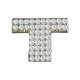 Cubic Zirconium Charm Letter T