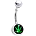 Stainless Steel Pot Logo Belly Ring