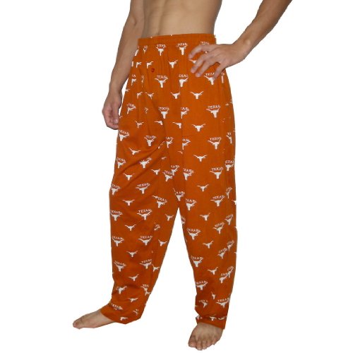 Mens NCAA Texas Longhorns Cotton Thermal Sleepwear / Pajama Pants - Coffee (Size: XL)