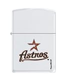 Zippo Lighter MLB Houston Astros White Matte