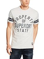 Superdry Camiseta Manga Corta (Gris Claro)