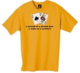 a spade is a spade, but a king is a cowboy 100% Cotton Unisex Tee with funny Texas Lost 'Em design