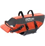 Outward Hound Kyjen  22019 Ripstop Dog Life Jacket Quick Release Easy-Fit Adjustable Dog Life Preserver, Small, Orange