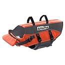Outward Hound Kyjen  22021 Ripstop Dog Life Jacket Quick Release Easy-Fit Adjustable Dog Life Preserver, Large, Orange.