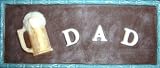Dark Chocolate DAD Beer Mug Greeting Card