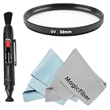 Essential Lens Accessory Kit For (CANON Rebel XT XTi XSi T1i T2i T3i, CANON EOS 550D 500D 450D 400D 350D 300D) - Includes: UV Filter + Lens Cleaning Pen for + 2 Premium MagicFiber Microfiber Cleaning Cloth