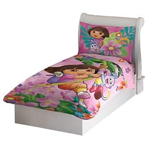 Dora the Explorer and Boots 4pc Toddler Bedding Set New