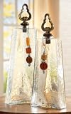 Clear Decanter with Wood Top and Beads - Set of 2 by by Midwest CBK