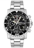 Seiko Men's Black Dial Chronograph Watch #SNA225