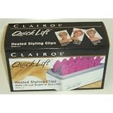 Clairol Quick Lift Heated Styling Clips Set L-12 Clean