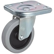 Carlisle Stem Caster, 4" Wheel Dia, 8-1/2" Wheel Width, 5" Mount Height