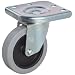 Carlisle Stem Caster, 4" Wheel Dia, 8-1/2" Wheel Width, 5" Mount Height