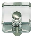 Atlas Homewares 3145-BRN 1.4-Inch Square Optimism Knob, Brushed Nickel