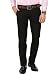 Routeen Black Tussar Slim Fit Formal Trousers for Men RS.493.00
