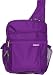 Purple Rip Stop Nylon Messenger Sling Bagg