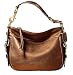 Coach 12671 Zoe Leather Hobo Handbag, Copper Metallic