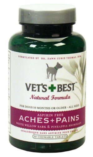 Veterinarian's Best Aspirin Free Aches & Pains Formula Chewable Tablets, 50 Count