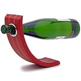 Gravity Leather Wine Bottle Holder - Red