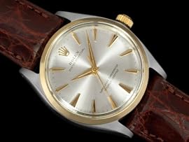 1952 ROLEX Vintage OYSTER PERPETUAL 34mm Mens Watch - Stainless Steel & Gold