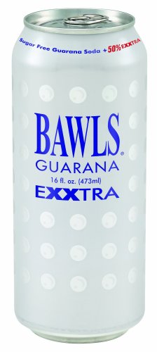 Bawls Guaranexx Energy Drink, Sugar Free, 16 Ounces (Pack of 24)