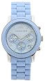 MICHAEL Michael Kors Watch, Women`s Stainless Steel and Blue Polyurethane Bracelet MK5234