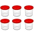 Luminarc 5071989 Working Glass 14 oz jars/lids, set of 6.