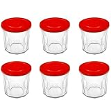 Luminarc 5071989 Working Glass 14 oz jars/lids, set of 6.