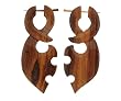 Natural Wood - Lupaypay - Tribal Earrings (60x25mm)